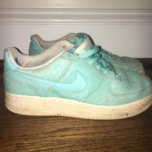 Nike Air Force 1; fish scale print